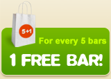For every 5 bars 1 free bar